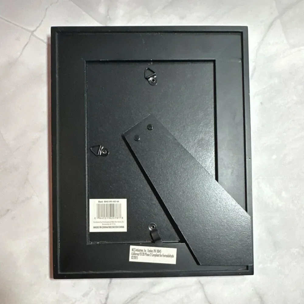 ACR Industries Black MDF Matte 8x10 Rectangle Photo Frame 5x7 Mat Wall Stand